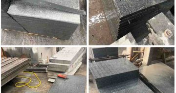 朝阳 芝麻黑地铺石材