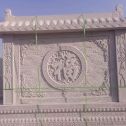 朝阳 芝麻白花岗岩屏风，照壁，影壁