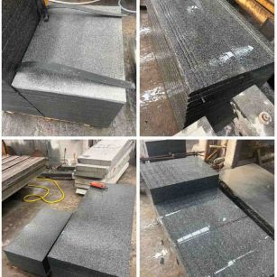 朝阳 芝麻黑地铺石材