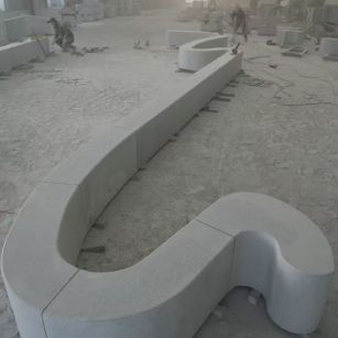 朝阳 花岗岩整石坐凳拼装