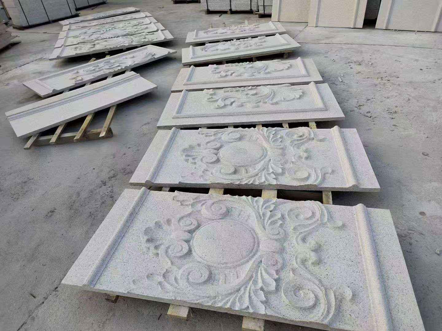 朝阳 芝麻白干挂雕花板