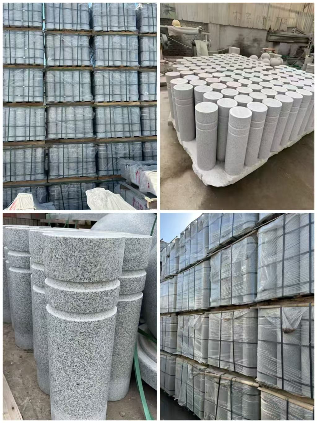 朝阳 芝麻白花岗岩挡车柱、隔离柱多少钱