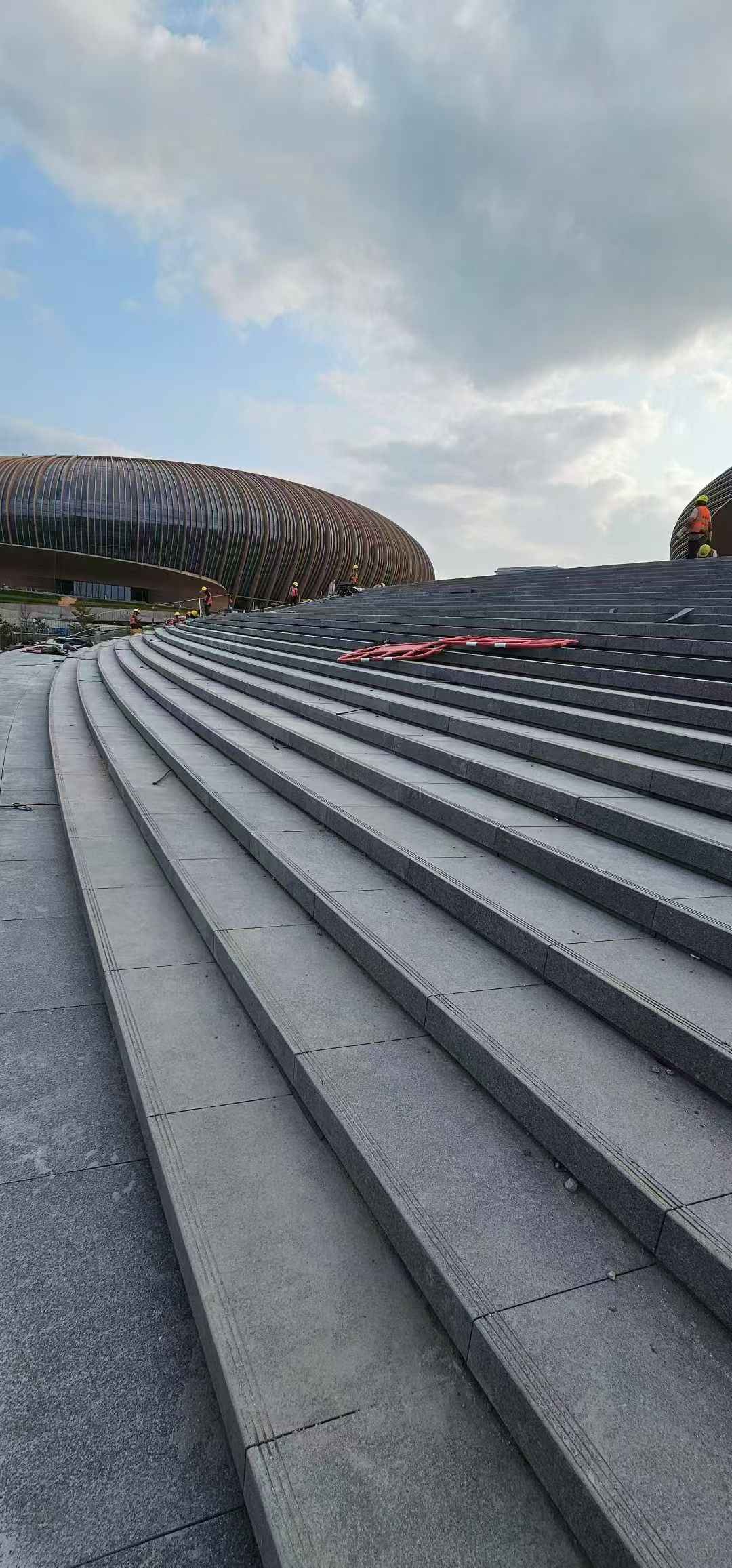 朝阳 弧形整石台阶铺装效果图