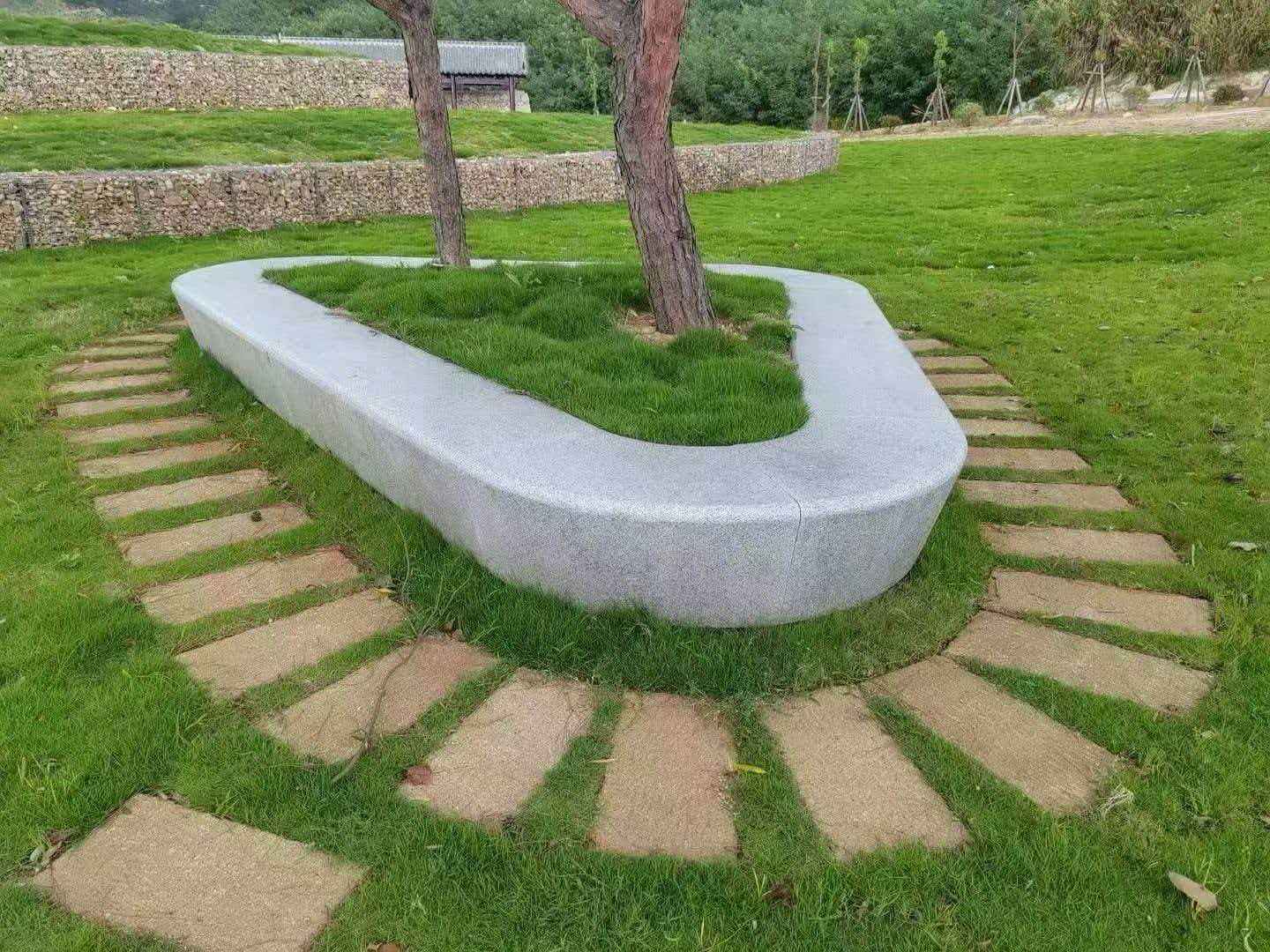 朝阳 芝麻白光面整石坐凳