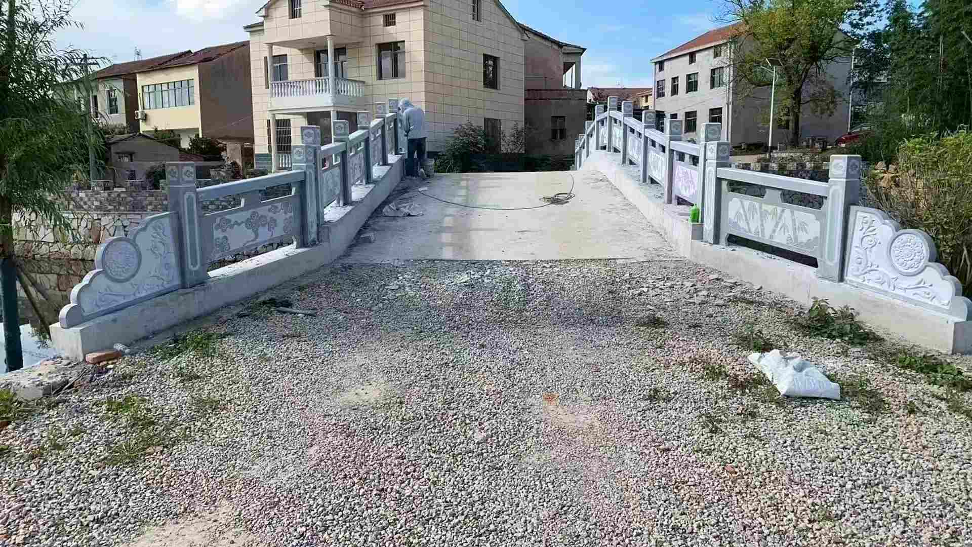 朝阳 芝麻灰花岗岩桥栏杆